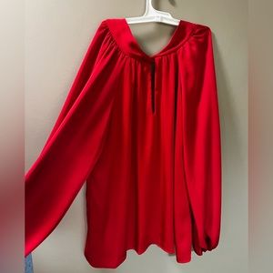 Red long sleeve top